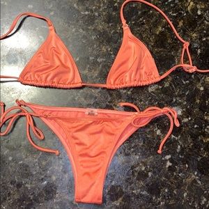 Billabong minimal swimsuit orange size xs
